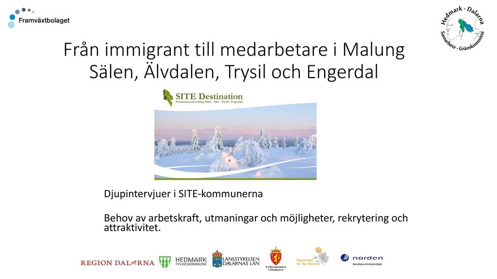 Djupintervjuer I SITE Kommunerna Ppt Ladda Ner